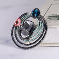 Alloy Crystal Glass Rhinestone Brooch For Suit Lapel Decoration view 4