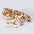 Metal Alloy Enamel Hockey Player Brooch For Fashion Clothing Accessories view 3