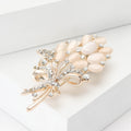 Alloy Cats Eye Bouquet Brooch Pin For Womens Apparel view 2