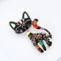 Alloy Enamel Cute Cat Brooch Pin For Cartoon Apparel Decoration view 3