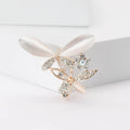 Alloy Rhinestone Cat Eye Dragonfly Brooch Pin For Womens Clothing view 1