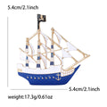 Alloy Enamel Pirate Sailing Ship Brooch Pin For Mediterranean Style Accessories view 6