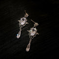 Korean Style Teardrop Zircon Stud Earrings With Silver Pin And Sparkling Pave Design view 1