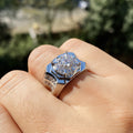 Luxury Men's Cubic Zirconia Pave Ring Fashion Wedding Jewelry view 4