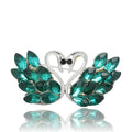 Alloy Rhinestone Swan Brooch Pin For Elegant Women's Suits And Coats view 5