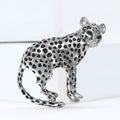 Premium Alloy Enamel Leopard Brooch Pin For Men And Women view 2