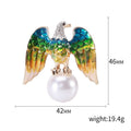 Alloy Enamel Eagle Brooch Pin For Men's Suit Accessories view 5