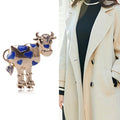 Alloy Enamel Ox Brooch With Heart For Clothing Accessories view 2
