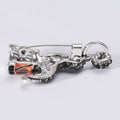Alloy Enamel Rhinestone Dolphin Brooch Pin For Fashion Accessories view 3