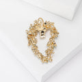Alloy Enamel Flower Basket Brooch For Elegant Clothing Accessories view 3