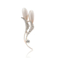 Alloy Rhinestone Cat Eye Brooch Elegant Women's Clothing Pin view 5
