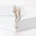 Alloy Rhinestone Cat Eye Brooch Elegant Women's Clothing Pin view 1