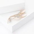 Alloy Rhinestone Cat Eye Brooch Elegant Women's Clothing Pin view 3