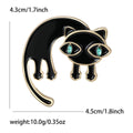 Alloy Enamel Cat Brooch For Cute Cardigan And Sweater Decoration view 5