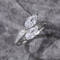 European Style Marquise Zircon Ring, Personalized Trendy Statement Finger Accessory view 2