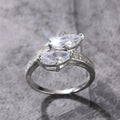 European Style Marquise Zircon Ring, Personalized Trendy Statement Finger Accessory view 4