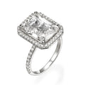 Sparkling Cubic Zirconia Square Proposal Ring For Women European American Fashion Jewelry view 6
