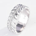 Creative Rice Flower Wheat Ear Leaf Ring, Trendy Elegant Statement Finger Jewelry view 7