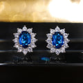 Fashion Flower Shape Colorful Zircon Stud Earrings For Women Creative Jewelry view 4