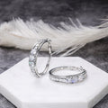 Gold Plated Copper Large Hoop Earrings With Cubic Zirconia European Style Jewelry view 5