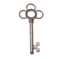 Vintage Finish Metal Flower Top Skeleton Key Charms in 4 Style Options view 6