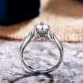 Classic Four Prong AAA Zircon Engagement Ring For Women Korean Japanese OL Fashion Jewelry view 3