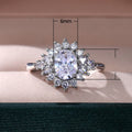 Micro Paved Cubic Zirconia Sunflower Ring For Women, Bridal Wedding Dinner Flower Finger Jewelry view 5