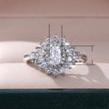 Simple European Style Engagement Diamond Ring For Women, Sweet Wedding Bridal Finger Jewelry view 5