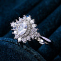 Simple European Style Engagement Diamond Ring For Women, Sweet Wedding Bridal Finger Jewelry view 2