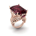 Oversized Crystal Alloy Ring For Women, European American Fashion Anniversary Statement Finger Jewelry view 2