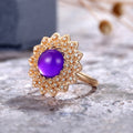 Luxury Flower Zircon Ring For Women, High End Fashion Finger Jewelry Valentine Gift view 4