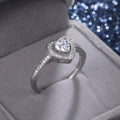 Romantic Heart Zircon Women's Ring Creative Proposal Engagement Finger Jewelry view 4