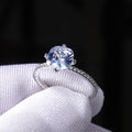 Classic Four Prong Square Zircon Wedding Ring Simple Women's Finger Jewelry view 2