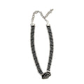 Korean Style Black Faux Crystal Rose Flower Choker Necklace For Fashion OL Collarbone Jewelry view 5