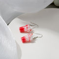 Sweet 3D Acrylic Ice Cream Sundae Cup Milk Tea Drink Charm Alloy Hook Drop Dangle Earrings view 4
