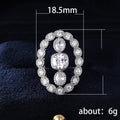 Luxury Cubic Zirconia Engagement Ring For Women, European Fashion Statement Jewelry view 5