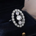 Luxury Cubic Zirconia Engagement Ring For Women, European Fashion Statement Jewelry view 4