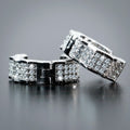 Unisex Hip Hop Micro Pave Full Zircon Ear Cuff Earrings European American Street Jewelry view 3