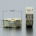 Unisex Hip Hop Micro Pave Full Zircon Ear Cuff Earrings European American Street Jewelry view 5