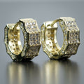 Unisex Hip Hop Micro Pave Full Zircon Ear Cuff Earrings European American Street Jewelry view 4