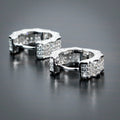 Unisex Hip Hop Micro Pave Full Zircon Ear Cuff Earrings European American Street Jewelry view 2