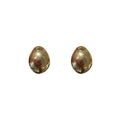 Korean Minimalist Alloy Water Drop Stud Earrings For Women Light Luxury Geometric Style view 5