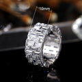 Full Pave Cubic Zirconia Wedding Ring For Women European American Fashion Bridal Jewelry view 5