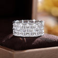 Full Pave Cubic Zirconia Wedding Ring For Women European American Fashion Bridal Jewelry view 4