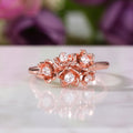 Fashion Rose Flower Women's Ring In Copper With Rose Gold Plating Valentine Gift view 5