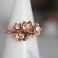 Fashion Rose Flower Women's Ring In Copper With Rose Gold Plating Valentine Gift view 2