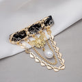 Fashion Star Moon Pineapple Butterfly Fishbone Heart Chain Tassel Brooch Pin For Cardigan view 4