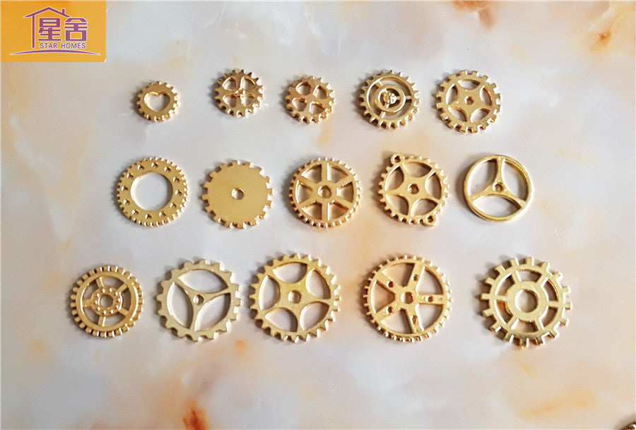 Steampunk Mixed Color Alloy Gear Charms