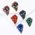 Alloy Rhinestone Flower Brooch Pin For Women Suit Accessories view 1