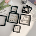 Transparent PVC Geometric Film Gift Box For Clip-on Earrings And Necklace Storage view 2